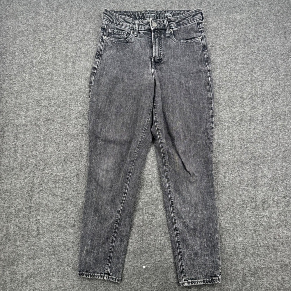 Old Navy OG Straight High Rise Washed Black Jeans Size 4 Secret Slim Pockets